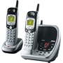 Remanufactured Uniden EXAI-5588-2 5.8 GHz Cordless Telephone with Dual Handsets and Answering System (Silver/Black)