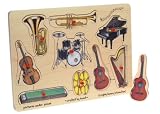 kids and infants educational toys item: Wooden Music Peg Puzzle