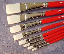 Winsor Newton University Brush- Series 236 Flat (Long Handle) Size 6