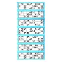 Jumbo Bingo Ticket Singles, 6 to View Pack, Blue