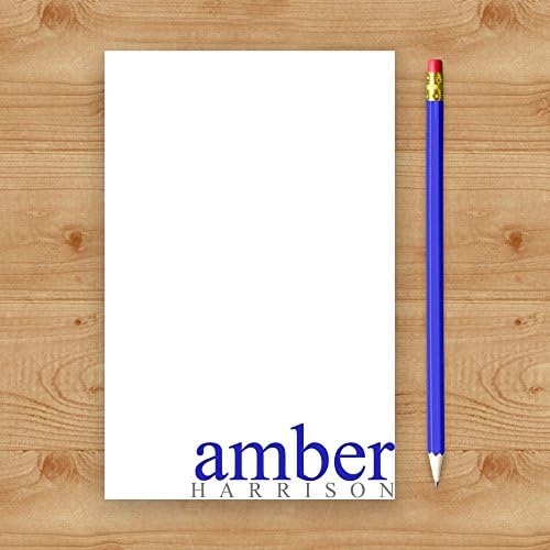 Typography Notepad, Vintage Note Pad, Personalized Stationery, Custom Stationery