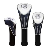 NCAA Connecticut (UCONN) Huskies Nylon Headcover (set of 3) Driver, Fairway, Utility