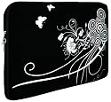 13.3 inch Black & White Progressive Circlet Netbook Notebook Laptop Sleeve Bag Carrying Case for Apple Macbook, Acer, ASUS, Dell, HP, Sony