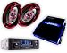 Produkt-Bild: Auto Hifi SET 1350W Endstufe Verst&auml;rker 1000W Boxen USB SD MP3 Autoradio CAR 402