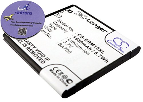 vintrons (TM) Bundle - 1550mAh Replacement Battery For NTT DOCOMO SO-01C, Xperia E, + vintrons Coaster