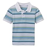 Infant Boys' Cherokee Short-Sleeve Auto Stripe Polo - Malta Blue