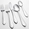 Lace 54-pc. Stainless Steel Flatware Set with Bonus Serving Set and Caddy