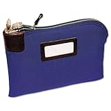 MMF Industries Seven-pin Security/Night Deposit Bag with 2 keys, Cotton Duck, 11 x 8-1/2 Inches, Navy Blue (2330881W08)