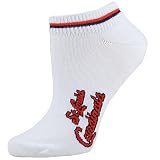 St Louis Cardinals White Ladies 9-11 Two Stripe Ankle Socks
