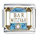 Jewelry : Bar Mitzvah Blue Religious Italian Charms Bracelet Link