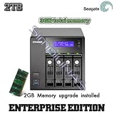 QNAP TS-459 Pro II 6TB (3 x 2000GB) 4 Bay NAS Integrated with Seagate Constellation (Enterprise) with 2GB Memory Upgrade