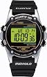 Timex Atlantis 100 Black Resin Strap Watch, 100 Meter, 100 Hour Chrono, Indiglo, Alarm, 5 Year Battery, 99-Lap Counter 77511