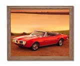1967 Pontiac Firebird Car Wall Home Decor Wall Picture Oak Framed Art Print