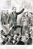 Charles Stuart Parnell, M.P. : president of the Irish Land League - addressing a meeting (Reprint measured in inches 16 x 24)