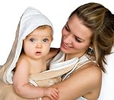Snuggledry Apron Baby Bath Towel (Oatmeal)