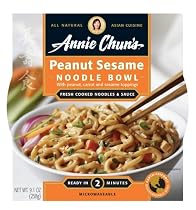 Annie Chun's Peanut Sesame Noodle Bowl, 9.1-Ounce Units (Pack of 6)