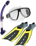 JoeDiver's Velocity Mask, Fullfoot Fins & Dry Snorkel