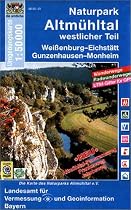Naturpark Altmühltal westlicher Teil 1 : 50 000: Weißenburg - Eichstätt, Gunzenhausen - Monheim. Wanderwege, Radwanderwege, UTM-Gitter für GPS-Nutzer (UK 50 - 23)