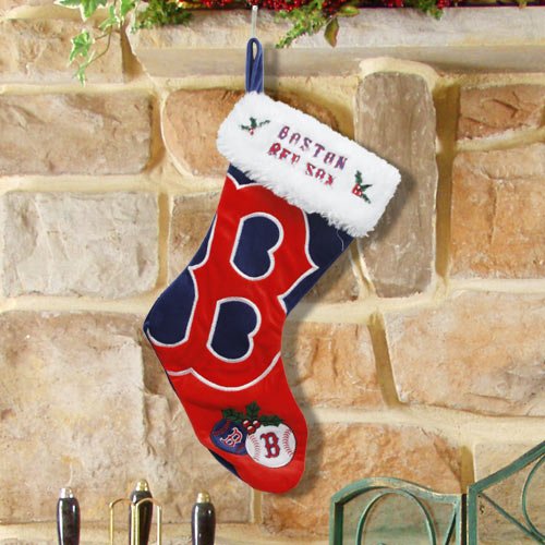 Boston Red Sox 2011 Colorblock Plush Christmas Stocking