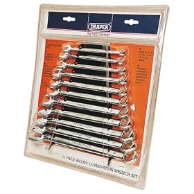 Draper 36943 11 Pce Metric Combinaton Wrench Set