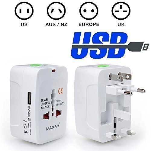 Maxah® 1 usb charging port (1a) surge protector all in one unive…