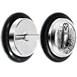 0 Gauge Black And White Owl Cheater Plug