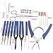 GOCHANGE 19Pcs Lock Broken Extractor Remove Key Removal Hooks Needle Locksmith Tool Kit Lock Pick Set Padlock Practice Lock With Locksmith Tools for Lock Pick