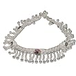 Foot Jewellery Anklets for Women in Pair 92 gms. 10 inches (sanklt054)