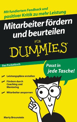 Mitarbeiter fördern und beurteilen für Dummies Das Pocketbuch (German Edition)