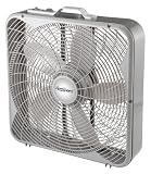 Aerospeed 20-Inch 3-Speed Premium Box Fan with Adjustable Thermostat, Carrying Handle, and Energy Efficient Design