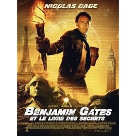 affiche cin�ma grand format - Benjamin gates et le livre des secrets (format 120 x 160 cm pli�e)