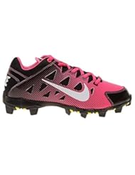 Sports: Nike Girls Hyperdiamond Keystone Softball Cleats (Digital Pink/White/Black, 2) - Nike