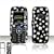 PCMICROSTORE Brand LG Rumor Scoop Black Stars Design Snap-On Case Cover with Removable Swivel Belt Clip
