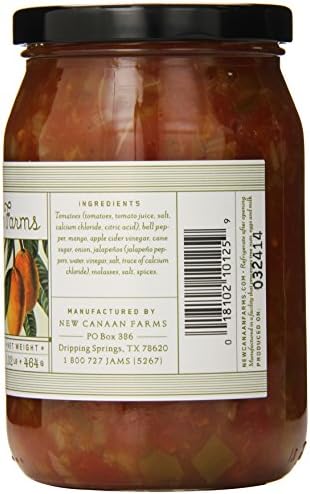 New Canaan Farms Texas Tango Salsa, Mango, 16 Ounce