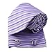 EAC1A28 Birthday Goods Multicolored Fashion Striped Mens Silk Tie Set By Epoint