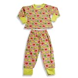 Baby Girl by MJ Collection - Girls Long Sleeve Thermal Underwear Set, Pink, Yellow