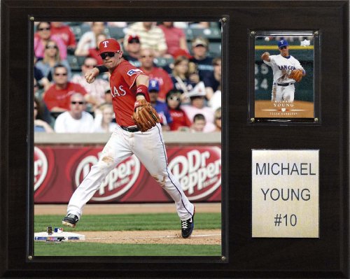 MLB Michael Young Texas Rangers Player Plaque