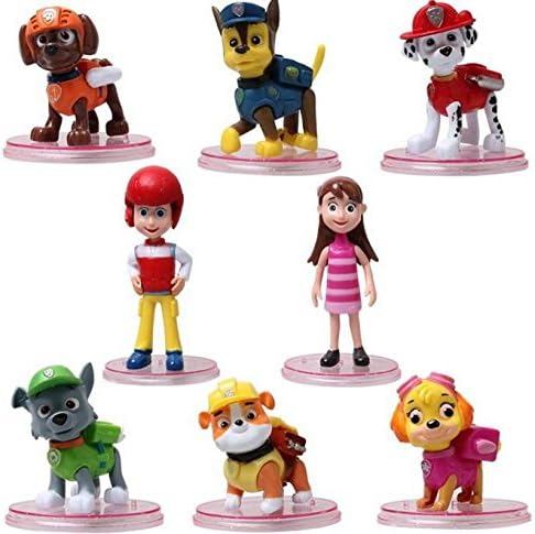 8Pcs/set Kids Toys New Puppy Dog Patrol Cartoon Action Figure Patrulla Canina Toys Juguetes jouet cadeau chiffre