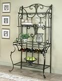 Wescot Bakers Rack (Antique Bronze, Camel) (75"H x 21"W x 40"D)