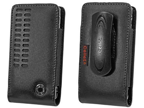 Cellet Bergamo Case Cellet Blackberry 8100 Pearl, Motorola SLVR L7, & etc. Black Bergamo Case with Cellet Removable Spring Belt Clip