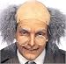 Headpiece Bald Old Man Costume Accessory