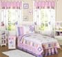 Pink and Purple Butterfly Collection Childrens Bedding 4pc Twin Set