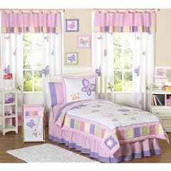 Pink and Purple Butterfly Collection Childrens Bedd