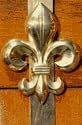 Mayer Mill Brass - WDH-1 - Fleur De Lis Wreath Hanger