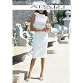 Apart Etuikleid Brautkleid Cocktailkleid, creme