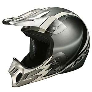 AFX Multi Youth FX-85Y Motocross Motorcycle Helmet - Silver / Youth Large