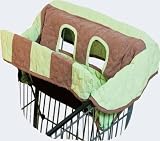Sweet Pea Grocery Cart Cover Green
