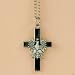  Necklace - White Eagle Cross, Black