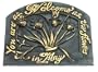 Flora & Fauna WEL81 Iris Welcome Plaque
