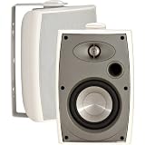 NXG Technology NX-PRO5W 2-Way Indoor/Outdoor Speakers with 5 Woofers (White, Pair)